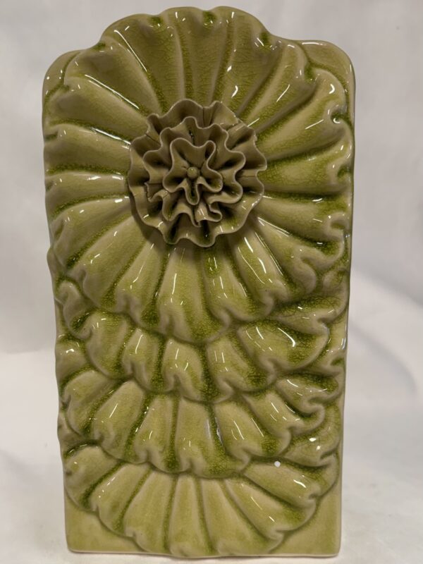 Unique Lime-Green Tall Vase/Planter Offers Fabulous Flair 
