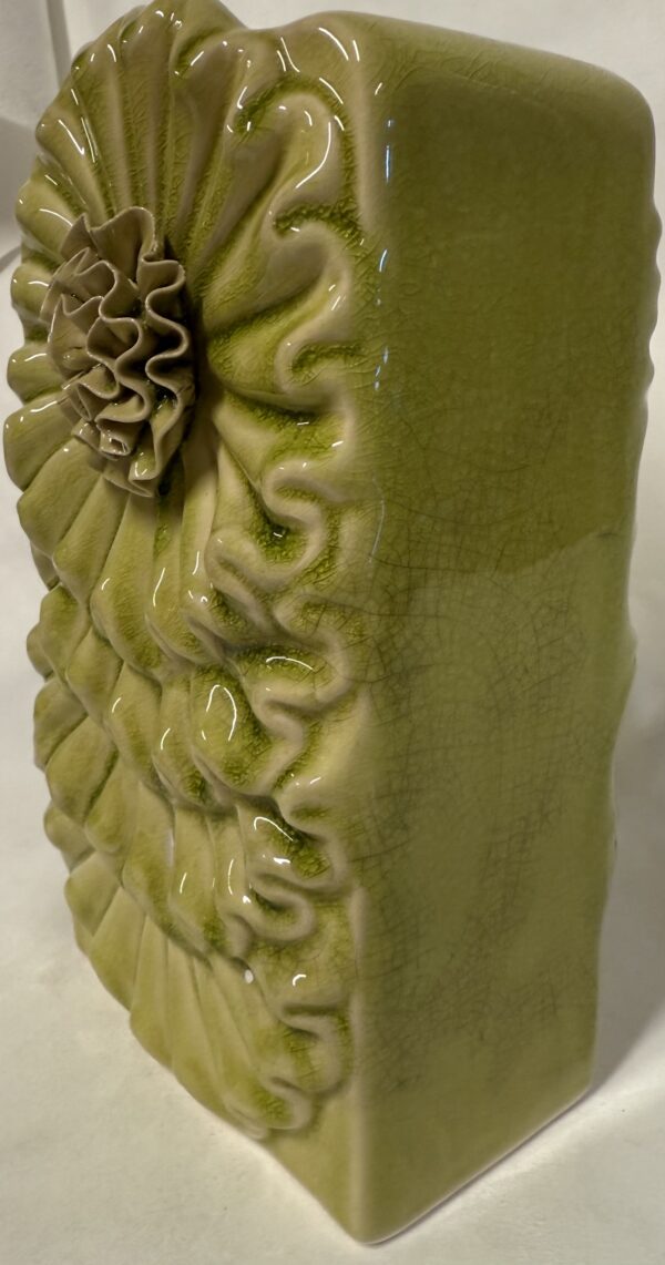 Unique Lime-Green Tall Vase/Planter Offers Fabulous Flair  - Image 5