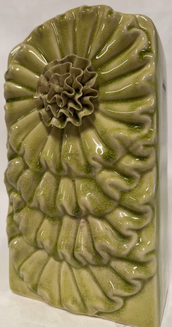 Unique Lime-Green Tall Vase/Planter Offers Fabulous Flair  - Image 4