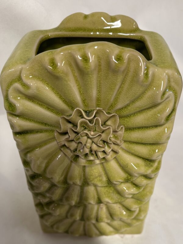 Unique Lime-Green Tall Vase/Planter Offers Fabulous Flair  - Image 3