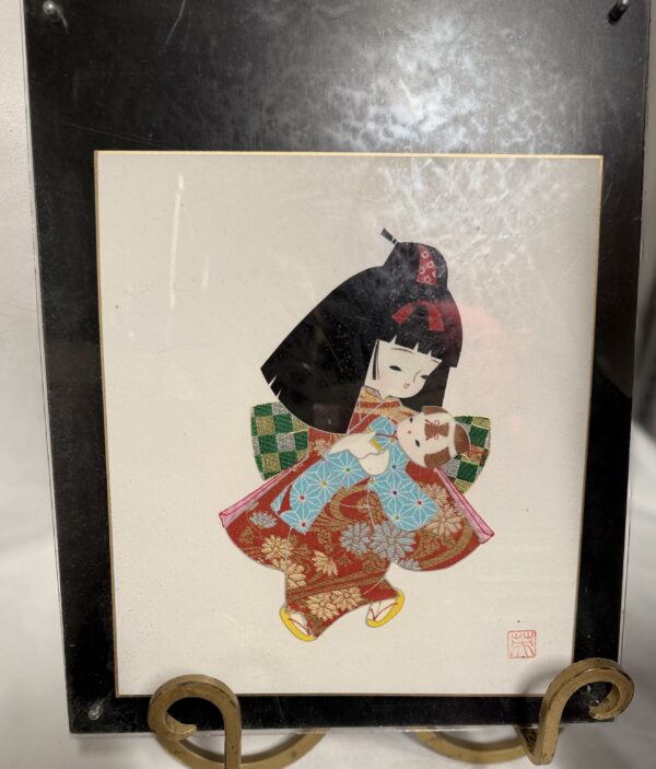 Darling Oshie Mother and Child Signed and Framed