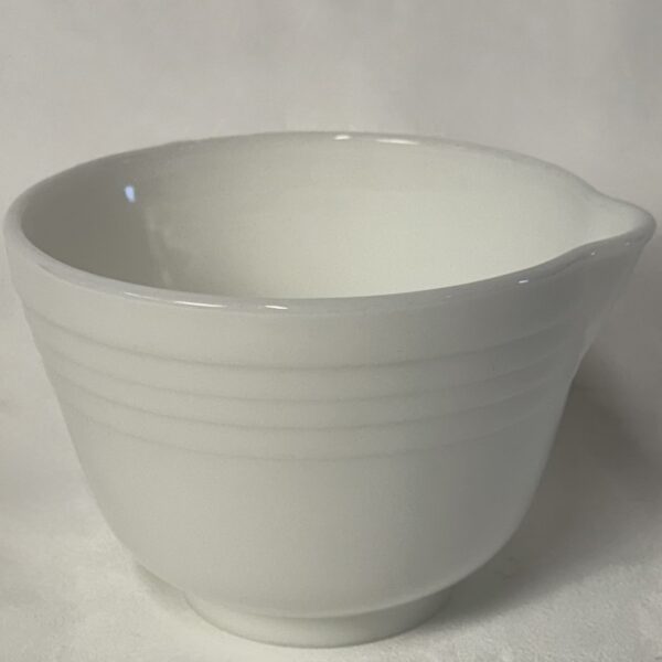MCM Pyrex Hamilton Beach Milk Glass Mixing Bowl - Image 2