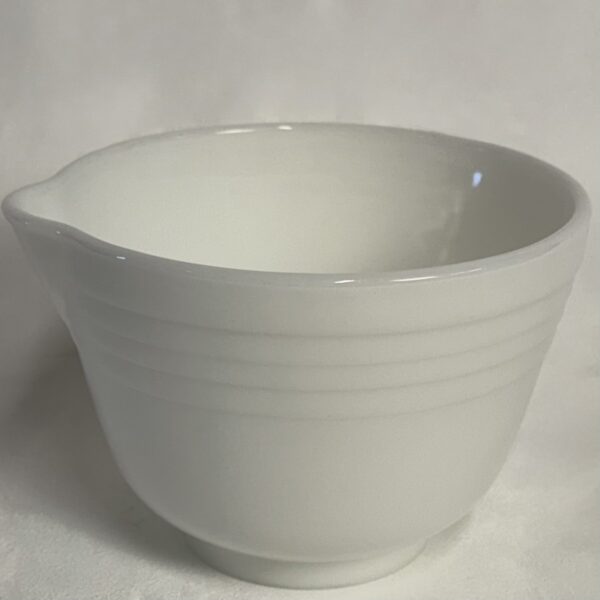 MCM Pyrex Hamilton Beach Milk Glass Mixing Bowl