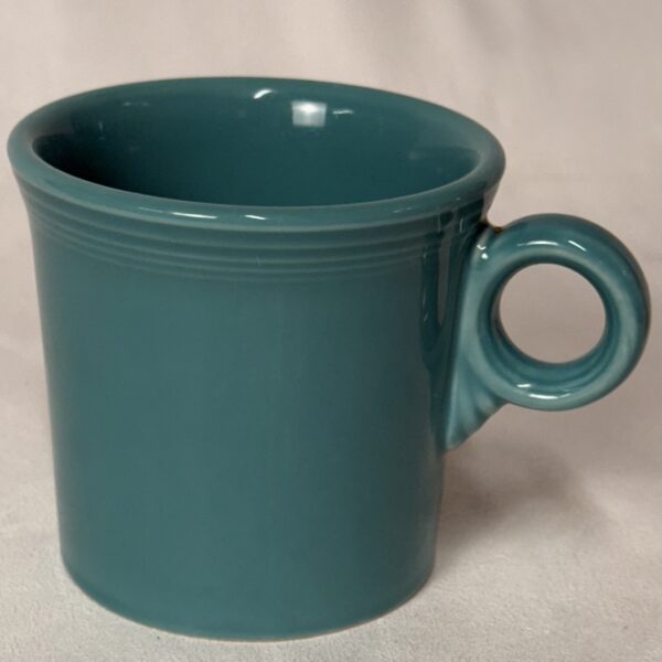 Turquoise Fiesta Ware Tom & Jerry Ring Handle Mug