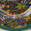 Brightly Colored 12-inch Hand-painted Mexican Folk Art   - Image 3