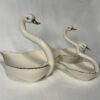 Three Sweet Heart-Shaped Swans