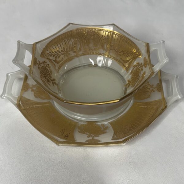 Opulent French Opaline Serving/Trinket Dish