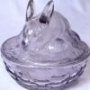 Lavender Longaberger Nested Bunny with Eggs