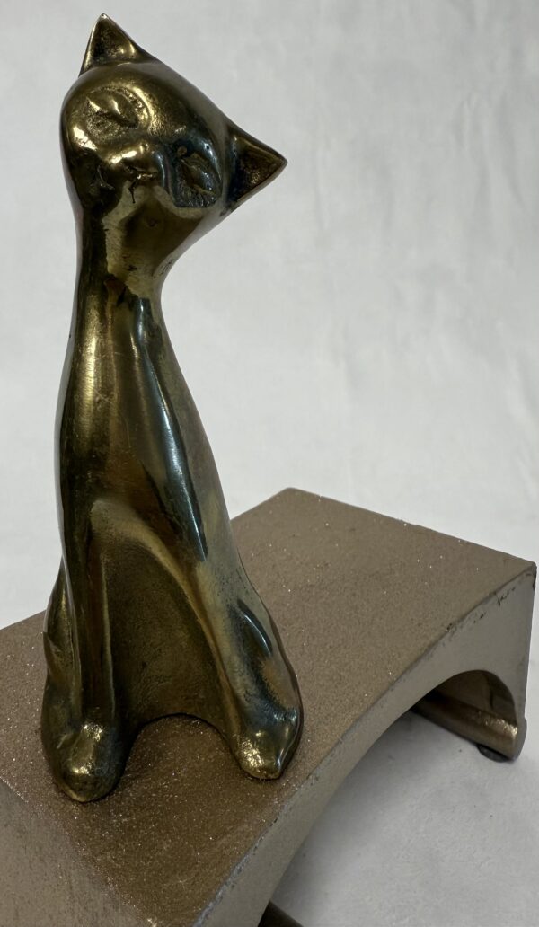 MCM Stretchy-Neck Brass Kitty - Image 6