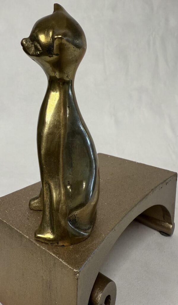 MCM Stretchy-Neck Brass Kitty - Image 2