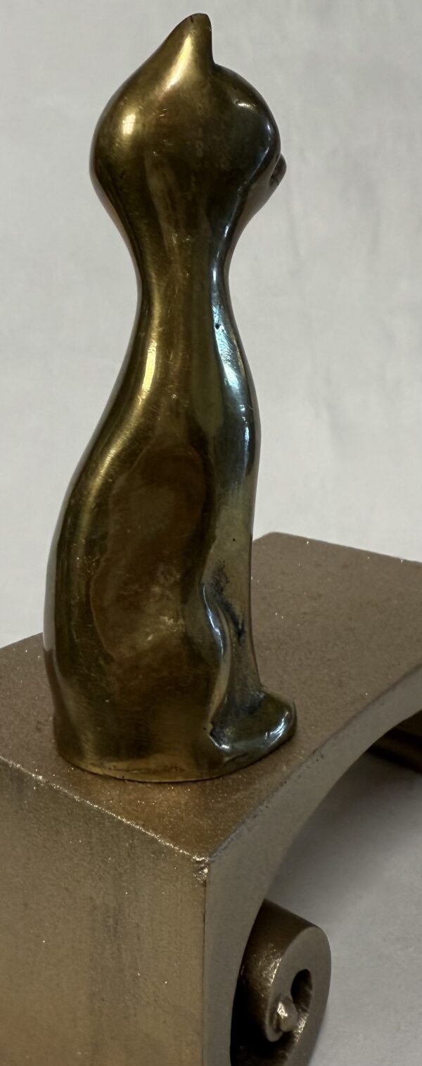 MCM Stretchy-Neck Brass Kitty - Image 3
