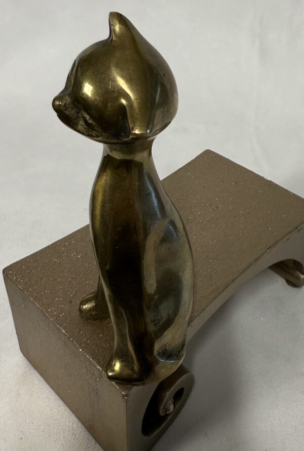 MCM Stretchy-Neck Brass Kitty - Image 4