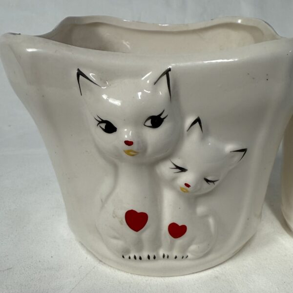 Pair of Pic 'n' Save Kitty MCM Planters