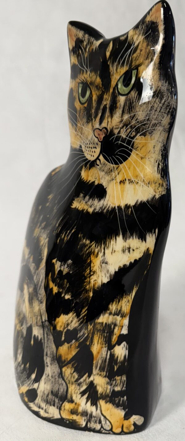 Signed Green-eyed Cats by Nina Vase - Image 2