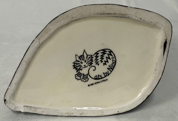 Signed Green-eyed Cats by Nina Vase - Image 6