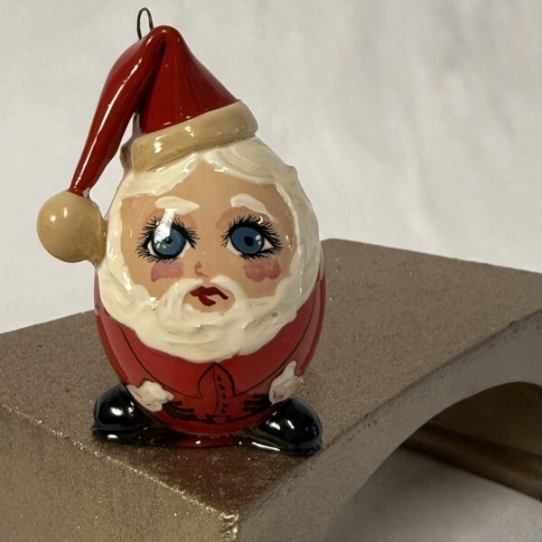 Santa "Eggspressions by Paula"  Figurine by Paula Kimbrough