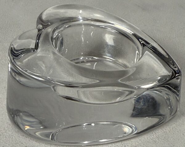 Signed Heart-Shaped Orrefors Sweden Valentino Votive - Image 3