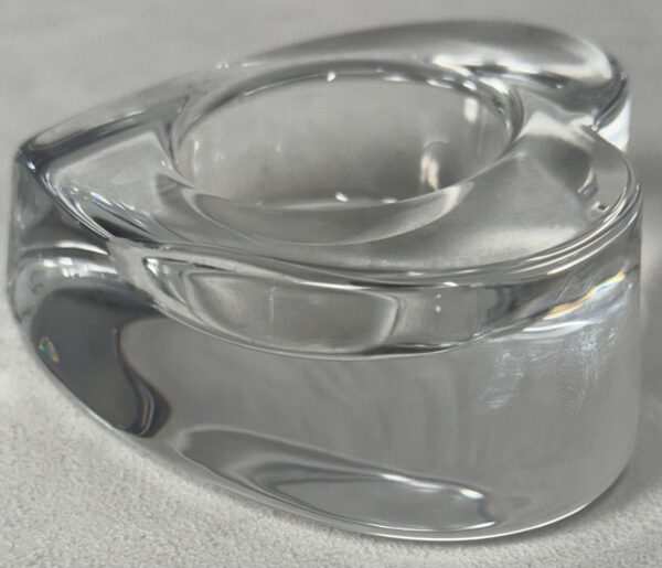 Signed Heart-Shaped Orrefors Sweden Valentino Votive - Image 4