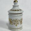 French Gold&White Limoges Porcelain Apothecary Jar