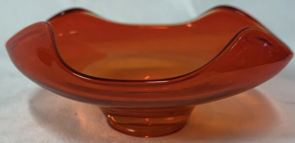 Vibrant Viking Glass Pretty Persimmon Bon Bon Bowl - Image 4
