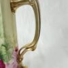 Green sweetheart pitcher with pretty pink flowers - Image 8