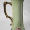 Green sweetheart pitcher with pretty pink flowers - Image 5