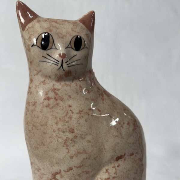 Signed Freckles the doe-eyed cat by Karen Winchester