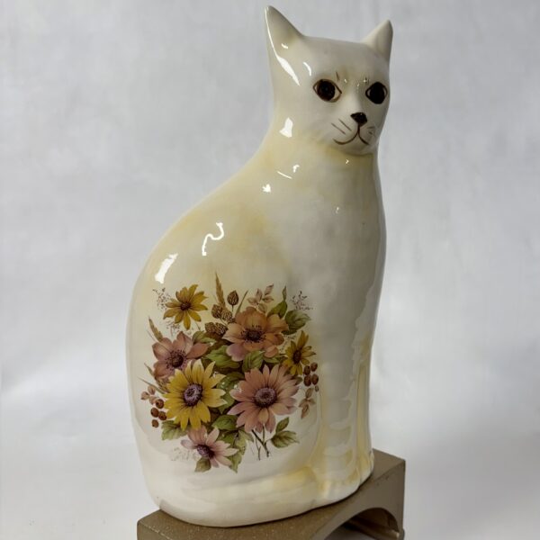 Life-size Floral Kitty Stands Tall