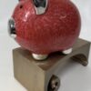 Sweet Silver & Pink Enamel Piggy Bank  - Image 3