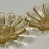 Celestial Sun Gold Fostoria Floral/Star Candlestick Holders - Image 3