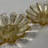 Celestial Sun Gold Fostoria Floral/Star Candlestick Holders - Image 5