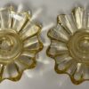 Celestial Sun Gold Fostoria Floral/Star Candlestick Holders