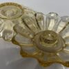 Celestial Sun Gold Fostoria Floral/Star Candlestick Holders - Image 6
