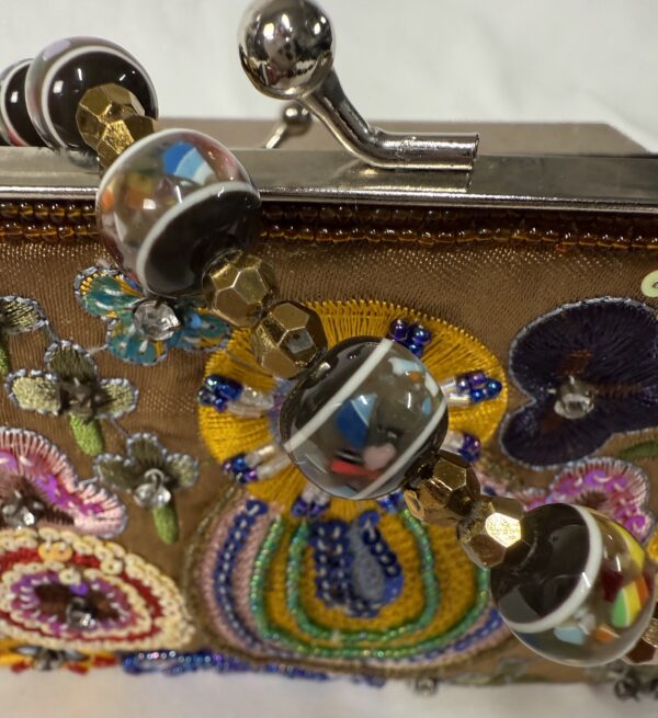 Sparkly Colorful Max Mayer Embroidered&Beaded Purse   - Image 3