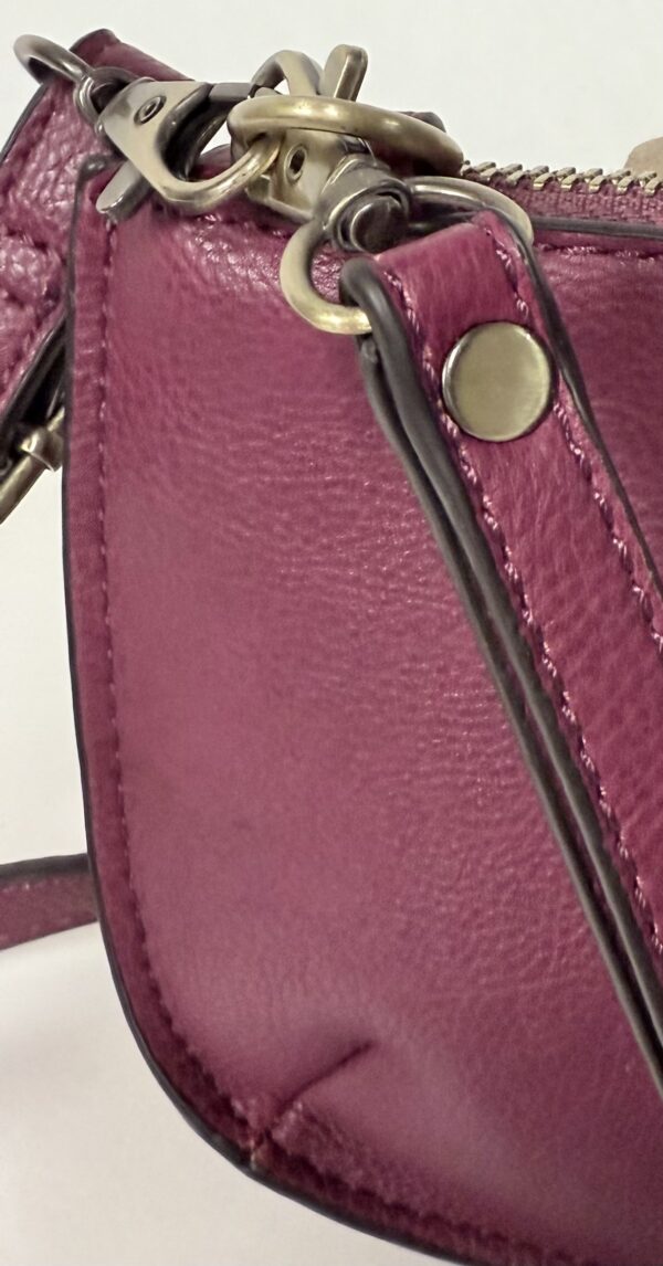Joy Susan Convertible Fuchsia Mini-Crossbody Wristlet Purse - Image 4
