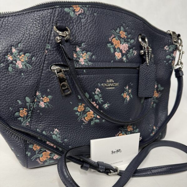 New Coach Prairie Satchel With Rose Bouquet Print - Image 2