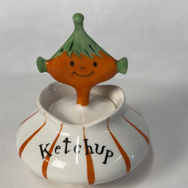 Whimsical Holt Howard Ketchup Pixie Ware Jar
