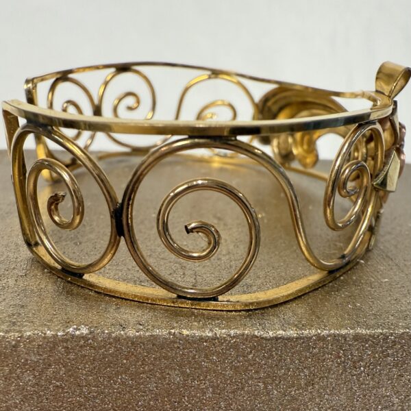 Gorgeous 1940s Harry Iskin Art Deco Bracelet/Arm Cuff - Image 6