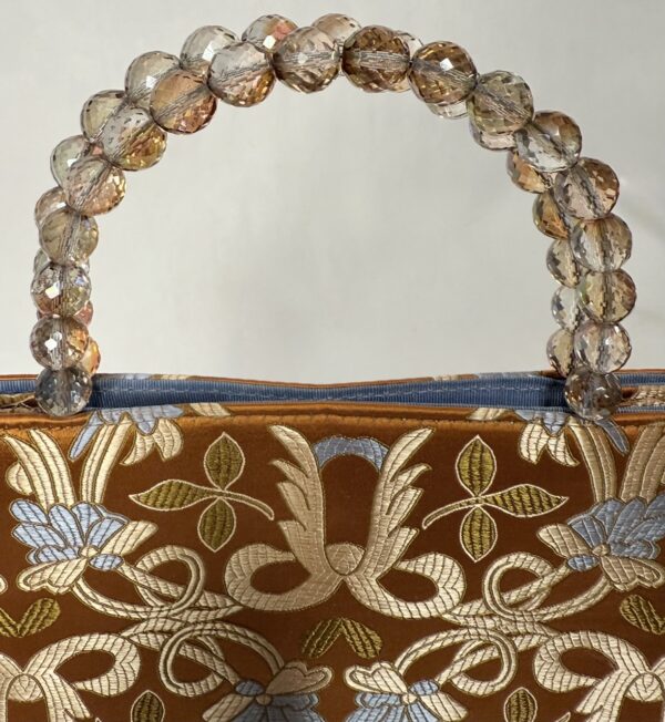 Glass-Bead Handled  Brocade Purse - Image 4
