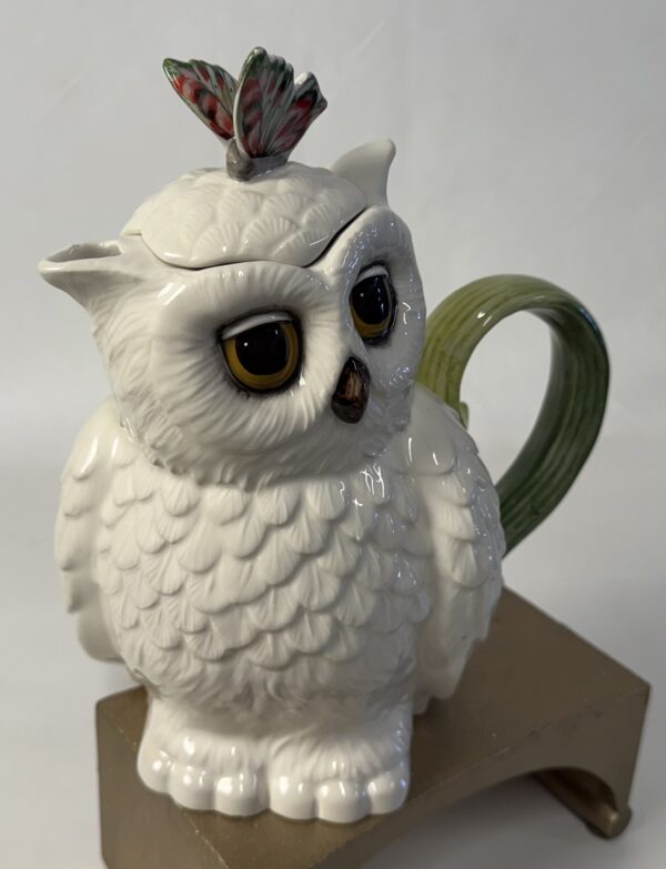 Charming Edie Rose Butterfly & Owl Teapot - Image 3