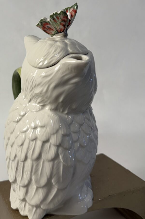Charming Edie Rose Butterfly & Owl Teapot - Image 8